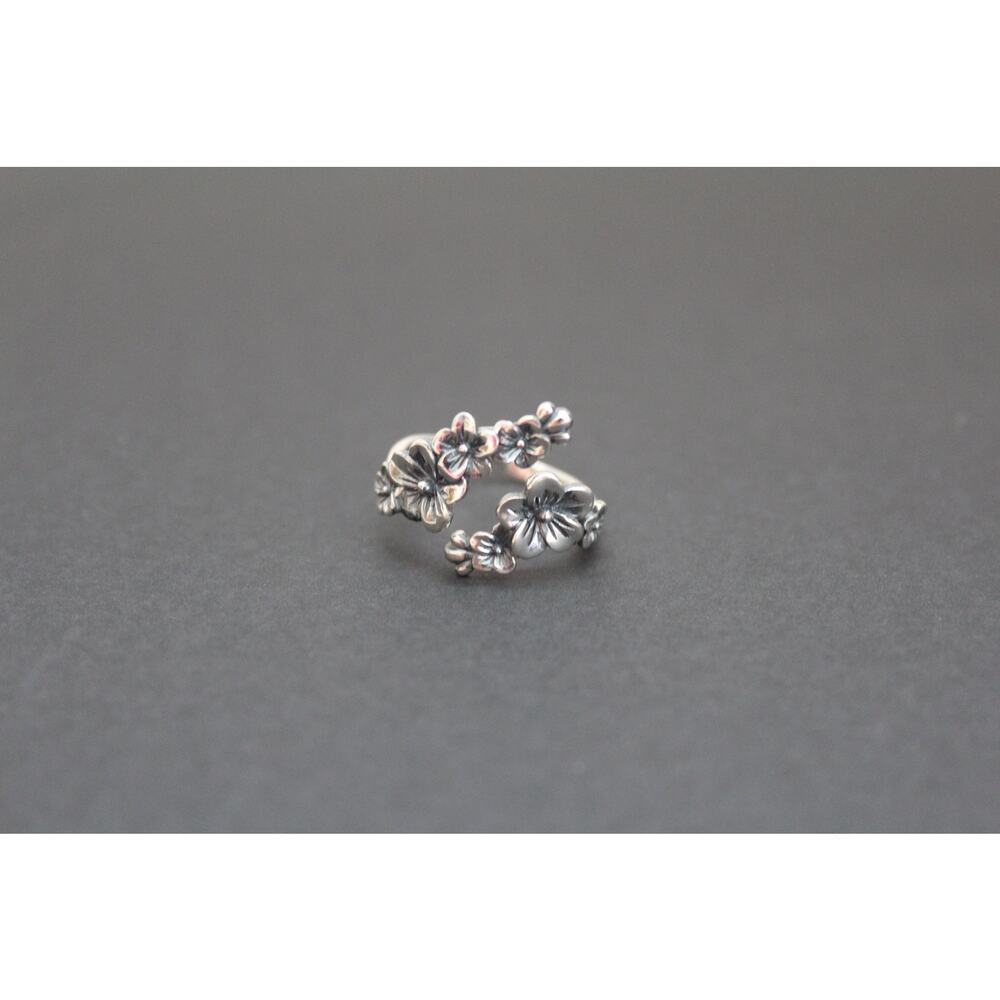 Sterling Silver Adjustable Cherry Ring - image 8